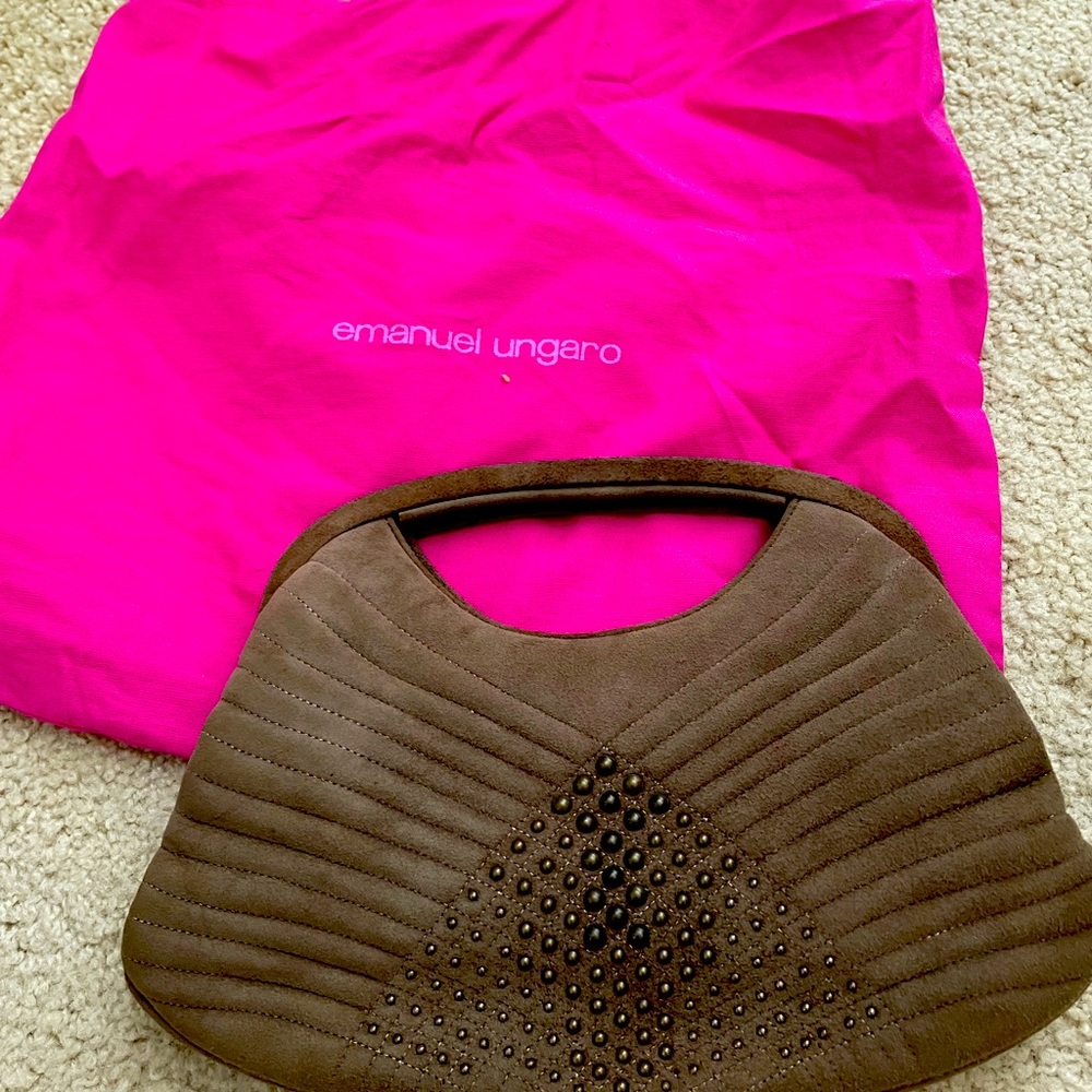 Emanuel Ungaro suede purse